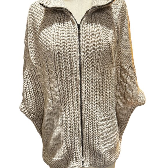 Elsamanda Made in Italy Alpaca Wool Zip Sweater – Anthropologie – One Size - Picture 2 of 6